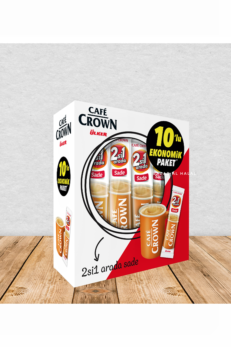 Ulker Cafe Crown 2in1 Plain Coffee - 10 Pack