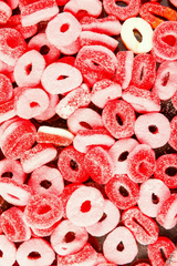 Halal Sugared Gummy Cherry Rings