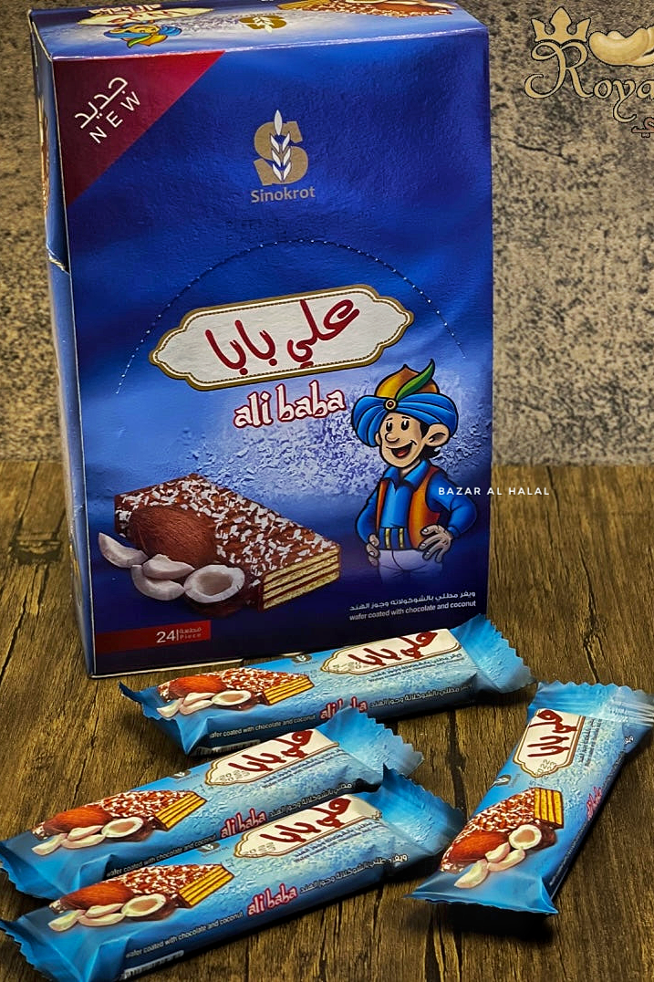 Alibaba Coconut Chocolate Wafer Bar - Taste of Palestine