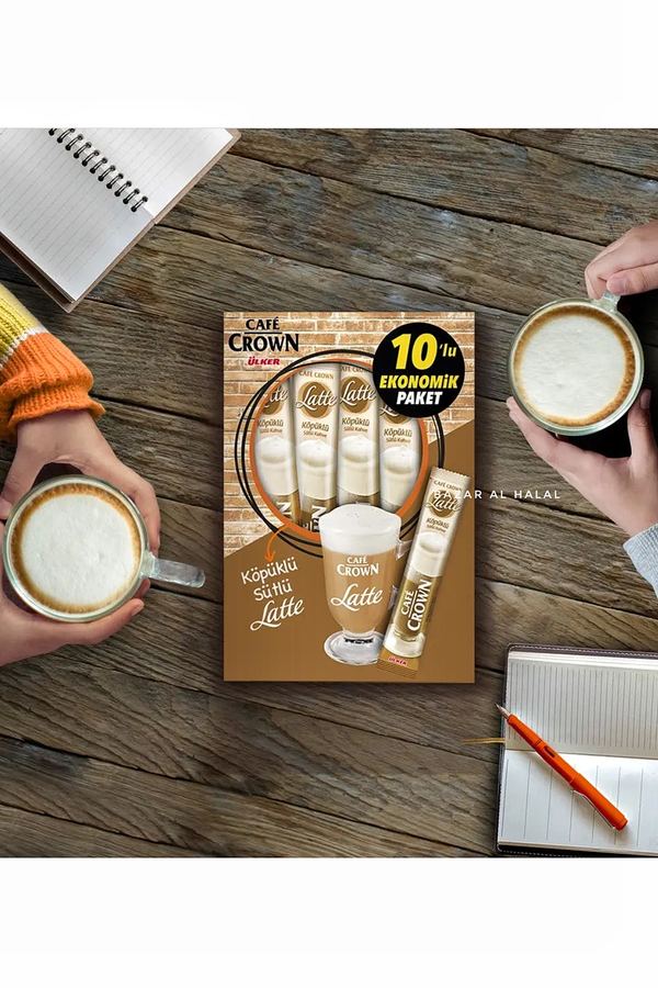 Ulker Cafe Crown Latte Coffee - 10 Pack
