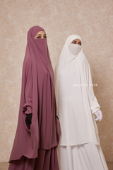 Jahida Two Piece Jilbab With Loose Pants Set - Skirt-Style Shalwar