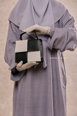Matte Crossbody Bag In Black & White - Gift