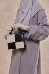 Matte Crossbody Bag In Black & White - Gift