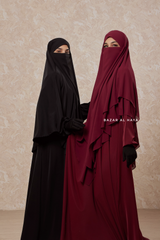 Salam 2 Abaya & Mubarak/Pari Khimar Two Piece Set - Nida/Chiffon