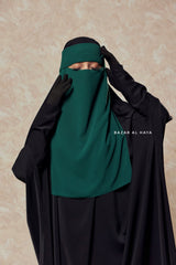 Emerald Flap Single Niqab - Super Breathable Veil