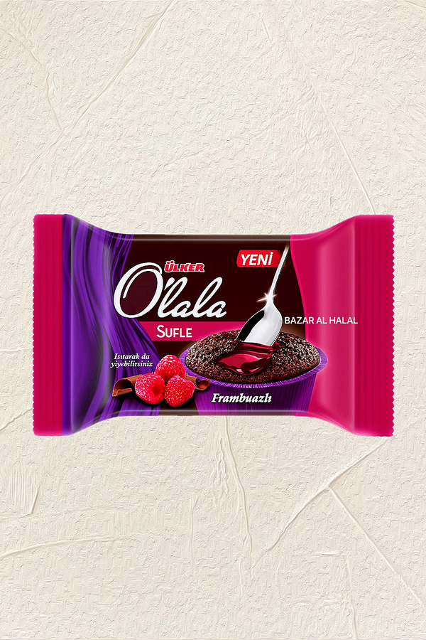 Ulker Olala Delicious Raspberry Chocolate Soufflé Cake