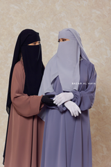 Two Layer Niqab - Premium Wool Chiffon - Medium