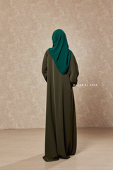 Salam Olive Abaya - Flowy & Relaxed Fit