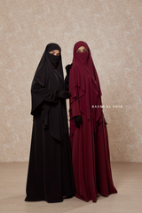 Salam 2 Abaya & Mubarak/Pari Khimar Two Piece Set - Nida/Chiffon