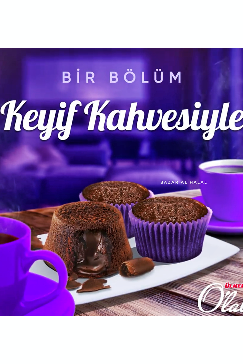 Ulker Olala Delicious 6Pc Mini Chocolate Soufflé Cakes