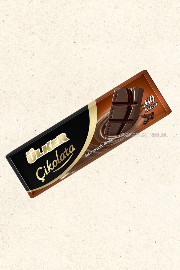 Ulker Bitter Chocolate Bar - 60%