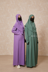 Khawla Premium Corduroy Cotton Two Piece Prayer Dress - Abaya & Khimar