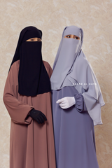 Two Layer Niqab - Premium Wool Chiffon - Medium