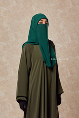 Salam Olive Abaya - Flowy & Relaxed Fit