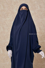 Hoor - Two Piece Navy Jilbab With Skirt- Long & Loose