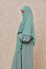 Mint Eliza Long Triangle Diamond Khimar - Soft Cotton