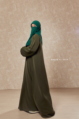 Salam Olive Abaya - Flowy & Relaxed Fit