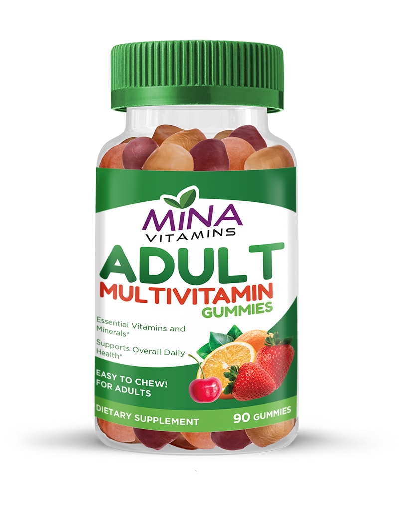 Halal Mina Adult Multivitamin - Vegetarian, Non-GMO, Gluten Free 90ct