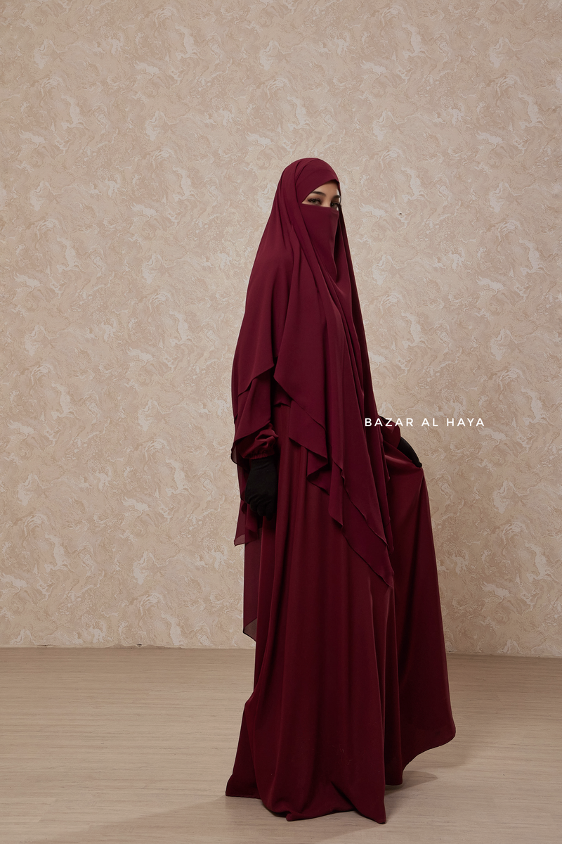 Salam 2 Abaya & Mubarak/Pari Khimar Two Piece Set - Nida/Chiffon