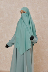 Mint Eliza Long Triangle Diamond Khimar - Soft Cotton