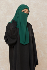 Black Rahima Loose Fit Comfy Abaya With Pockets - Leon