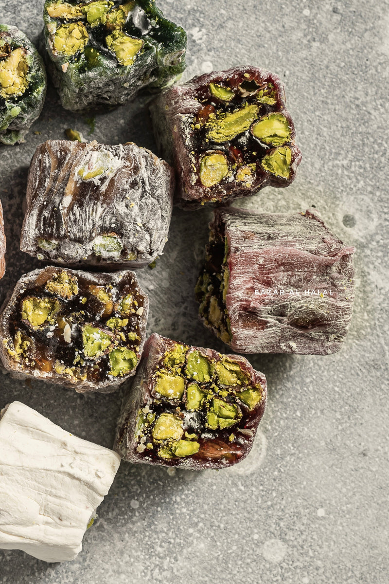 Halal Turkish Delight - Delicious Date Malban With Pistachios