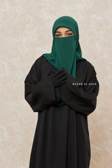 Black Rahima Loose Fit Comfy Abaya With Pockets - Leon