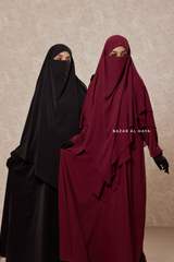 Salam 2 Abaya & Mubarak/Pari Khimar Two Piece Set - Nida/Chiffon