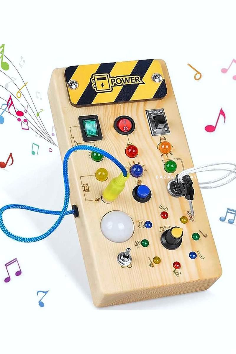 Montessori Busy Board 3 Faces Avec Sons Et Lumiere, Jouet De Tableau D 20 En 1 Pour Tout Petits De 1 A 3 Ans Montessori Busy Board 3 Faces Avec Sons Et Lumiere, Jouet De Tableau D 20 En 1 Pour Tout Petits De 1 A 3 Ans