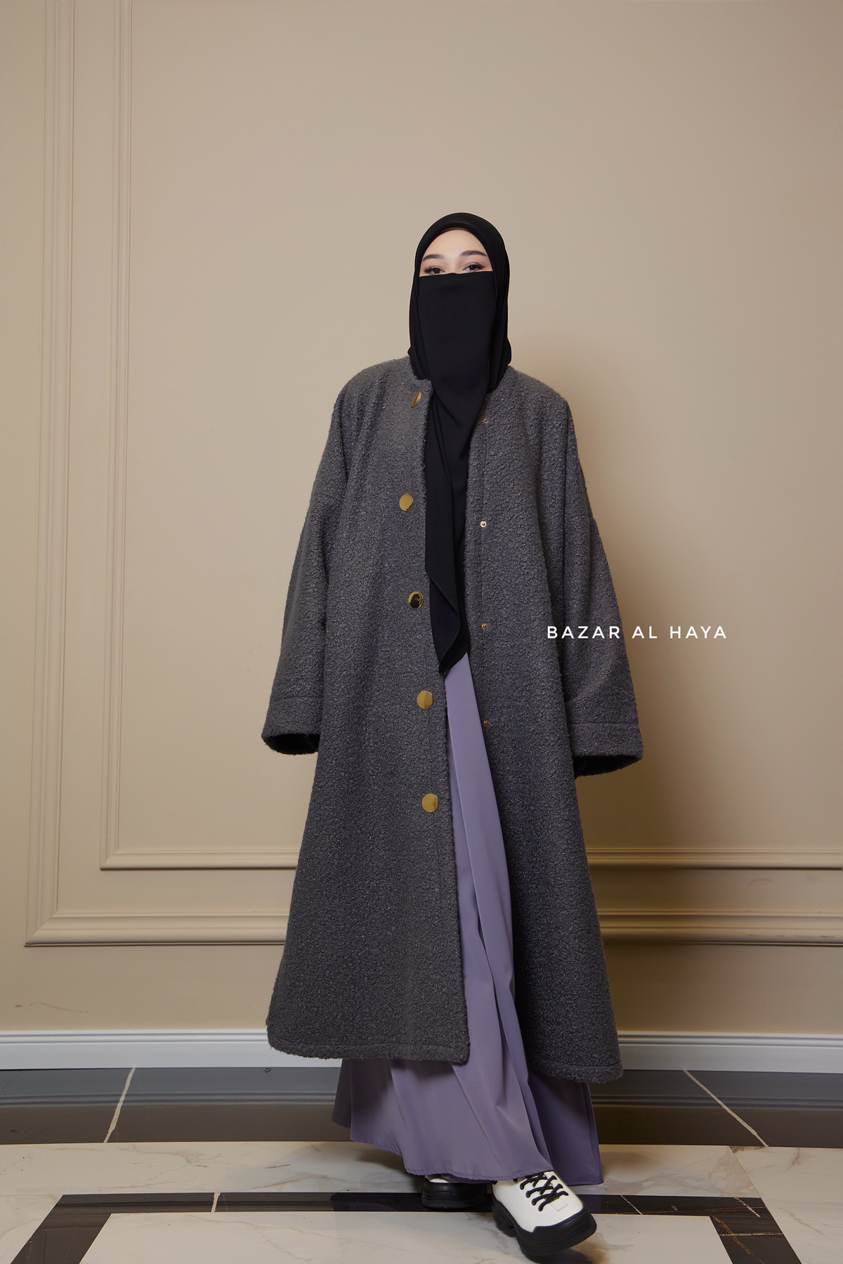 ABYTS SUMMER WOOL COAT グレー サイズ1 SUMMER WOOL COAT – ABYTS