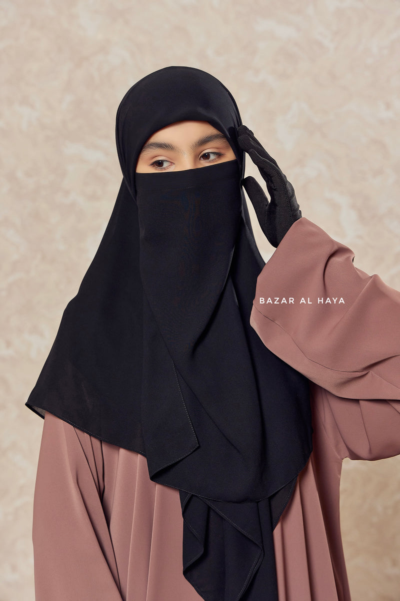 Taupe Rose Salam 2 Abaya - Comfy Style Front Zipper - Nida