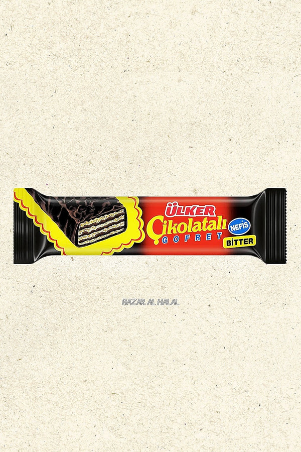 Ulker Bitter Chocolate Wafer Bar With Cocoa Cream
