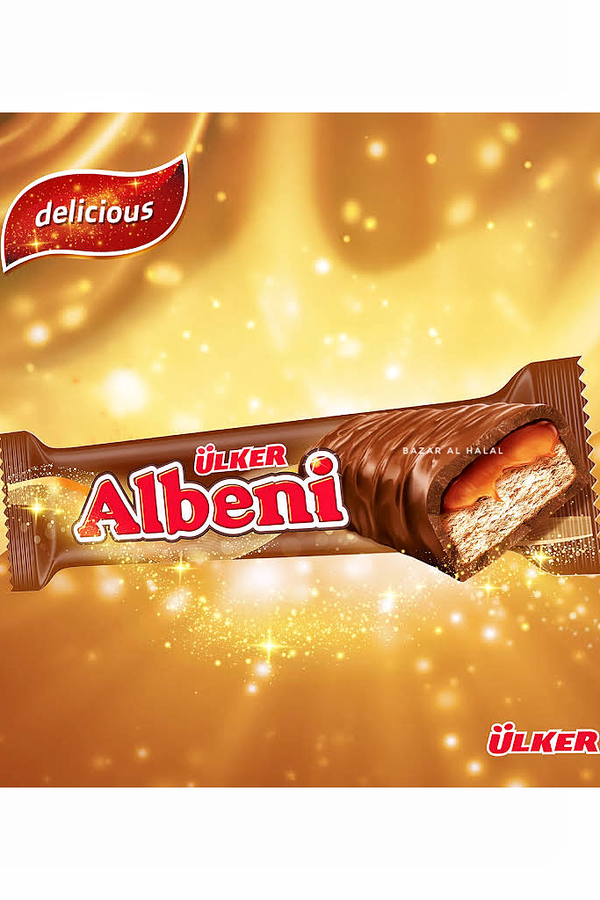 Ulker Albeni Milk Chocolate Biscuit Bar - With Caramel