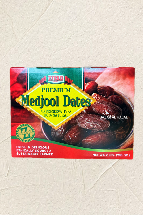 Ziyad Premium Delicious Palestinian Medjool Dates - 2LB Box