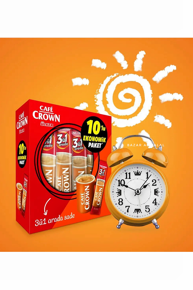 Ulker Cafe Crown 3in1 Instant Coffee 10 Pack - Original