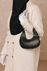 Matte Moon Hand Bag In Black