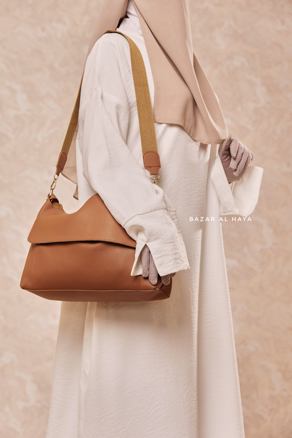 Crossbody & Shoulder Minimal Bag In Brown