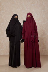 Salam 2 Abaya & Mubarak/Pari Khimar Two Piece Set - Nida/Chiffon