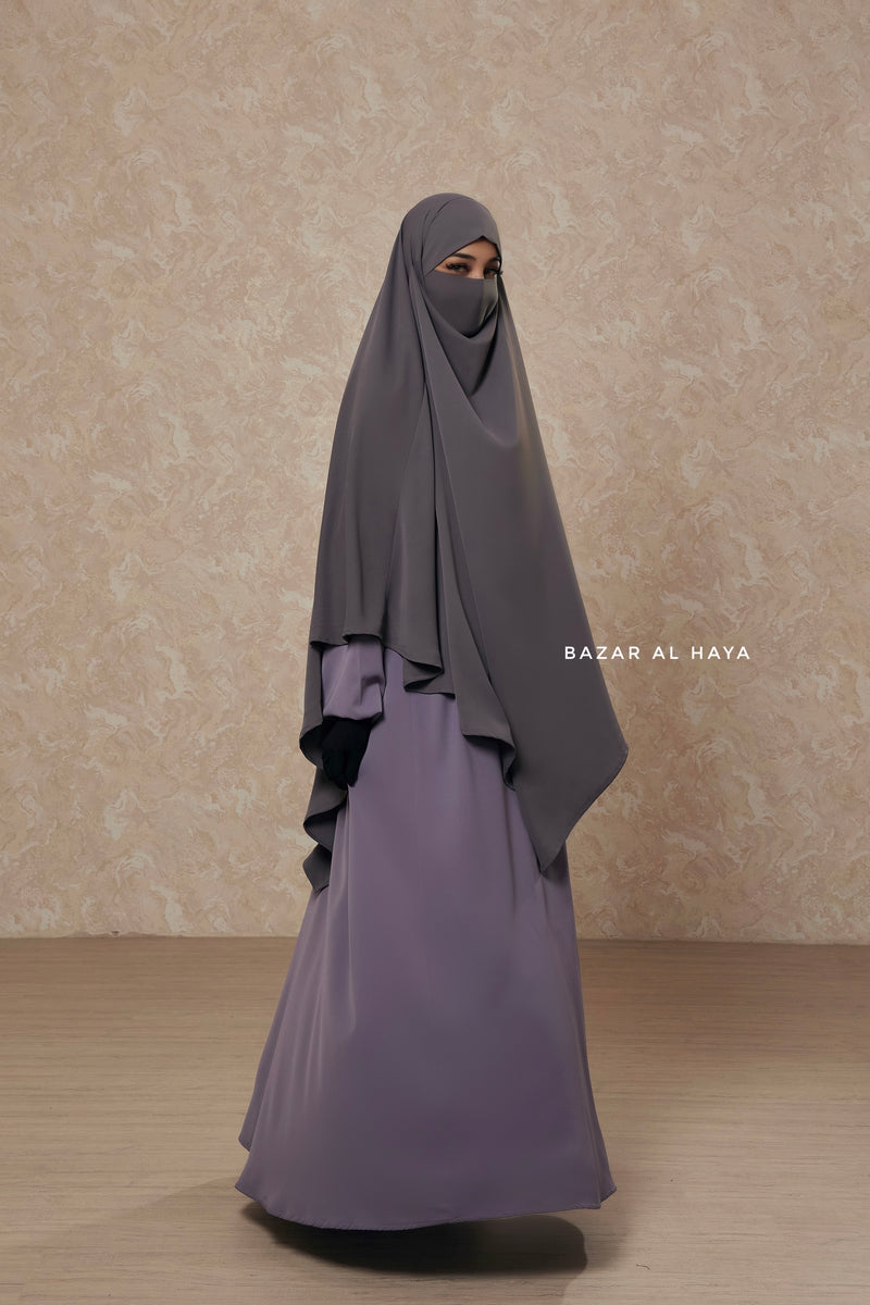 Salam 2 Abaya & Mubarak Khimar Two Piece Set - Nida