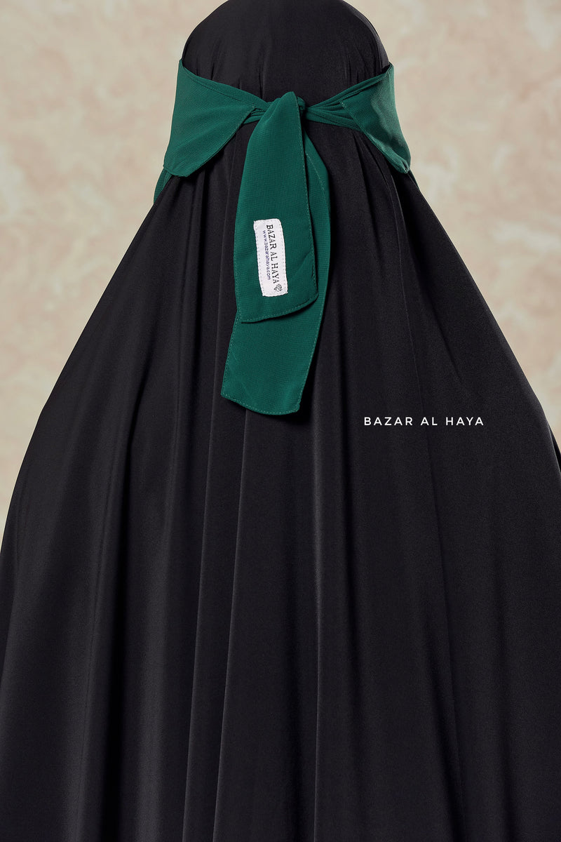 Emerald Flap Single Niqab - Super Breathable Veil