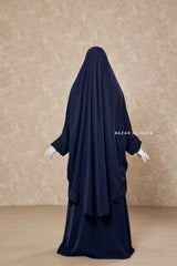 Hoor - Two Piece Navy Jilbab With Skirt- Long & Loose