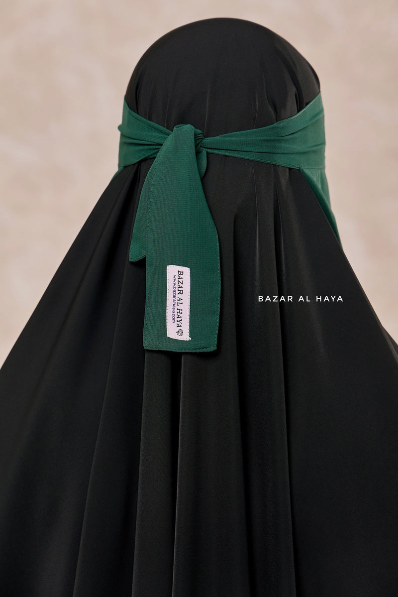 Emerald Green Single Layer Niqab - Super Breathable & Comfy