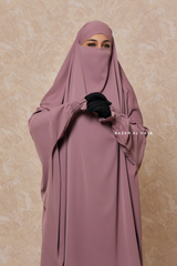 Dusty Rose Hoor - Two Piece Jilbab With Skirt- Long & Loose