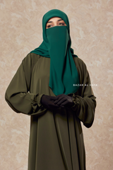 Salam Olive Abaya - Flowy & Relaxed Fit