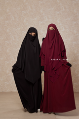 Salam 2 Abaya & Mubarak/Pari Khimar Two Piece Set - Nida/Chiffon