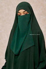 Emerald Single Half Niqab - Super Breathable Veil
