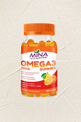 Halal Mina Omega3 + DHA Multivitamin - Vegetarian, Non-GMO, Gluten Free 60ct