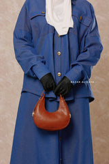 Matte Moon Hand Bag In Cinnamon