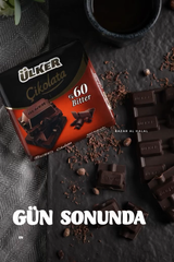 Ulker Cocoa Chocolate Square Bar - 60% Bitter