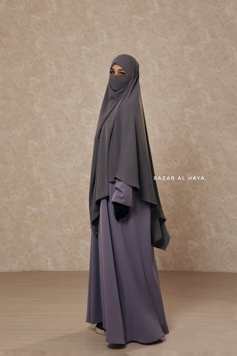 Salam 2 Abaya & Mubarak Khimar Two Piece Set - Nida